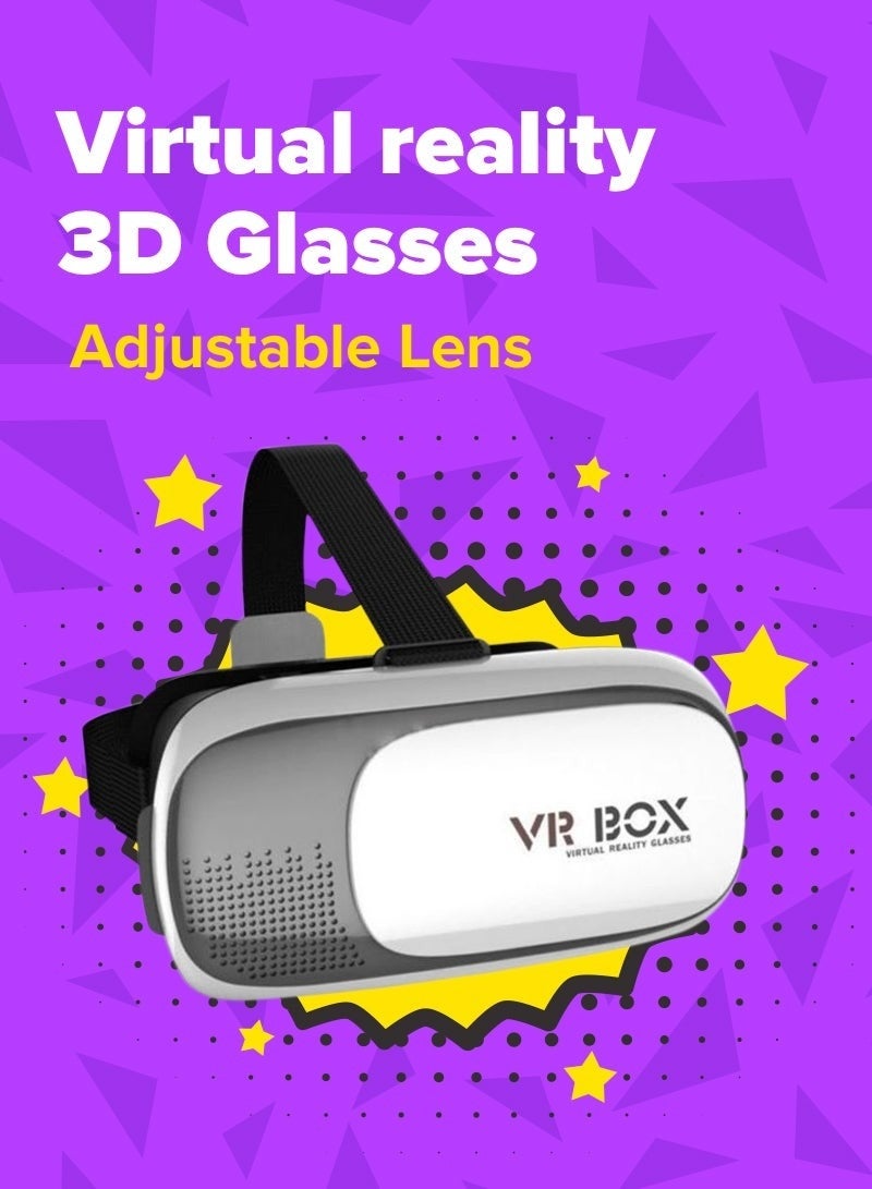 Virtual Reality 3D Glass VR BOX Black/White - Image 1